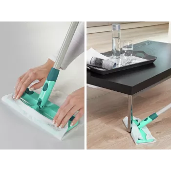 LEIFHEIT Clean & Away S kefa na podlahu so setom rukoväte 26 cm