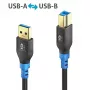PureLink FlexInstall kábel USB-A na USB-B USB 3.0 5Gbps 1,50 m čierny
