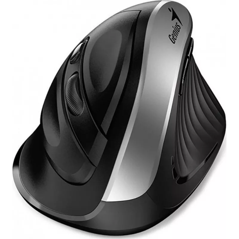 Bezdrôtová myš Genius Ergo 8250S, 1600 DPI, čierna/strieborná