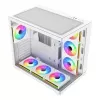 FSP Fortron M341-WA Mid-Tower PC skriňa s tvrdeným sklom a 4 ARGB ventilátormi
