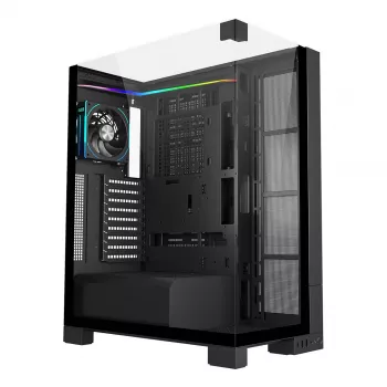 FSP U691-BP Ultra Tower E-ATX PC skriňa, bez napájacieho zdroja, čierna