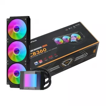 DarkFlash CB360 360mm ARGB kvapalinový CPU chladič - čierny