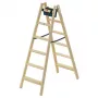 HAILO obojstranný rebrík H77 ComfortLine drevo 2x6 stupienkov