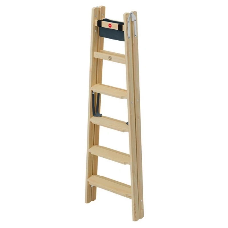 HAILO obojstranný rebrík H77 ComfortLine drevo 2x6 stupienkov