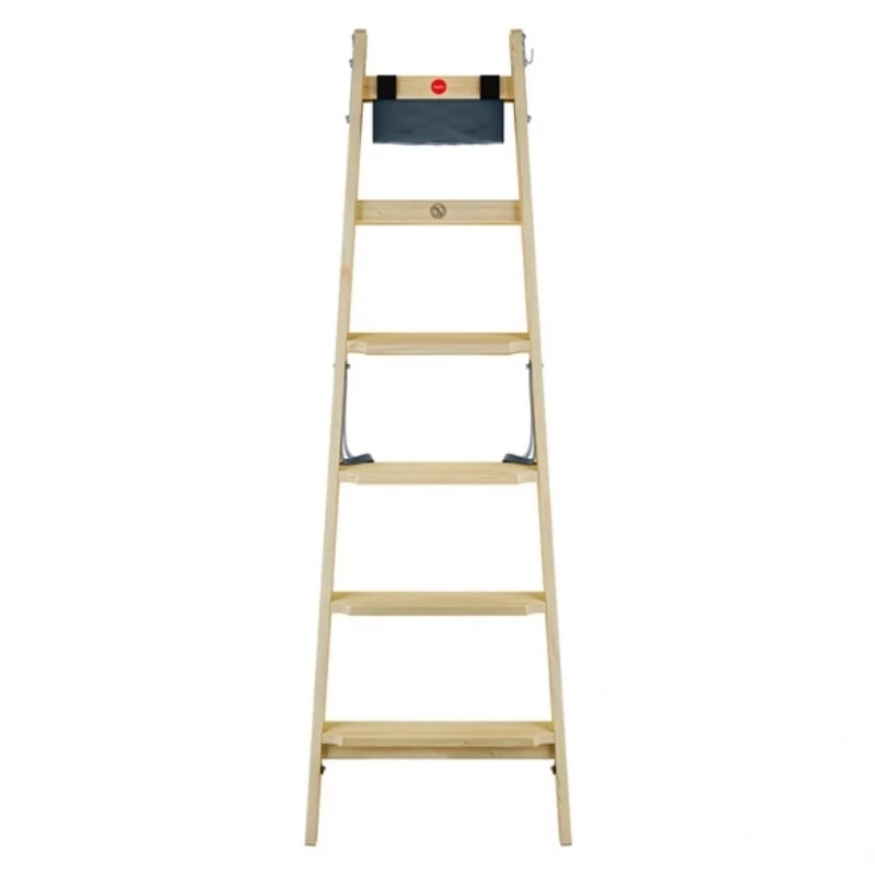 HAILO obojstranný rebrík H77 ComfortLine drevo 2x6 stupienkov