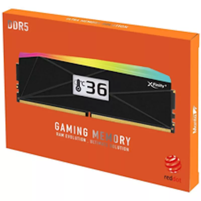 V-Color Manta XFinity+ aRGB DDR5-8000 RAM, CL40, EXPO - 32 GB dual kit, čierna