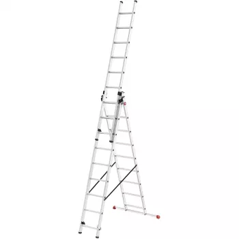 HAILO ProfiStep Combi rebrík hliníkový 3x12 priečok