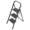 HAILO K44 StandardLine skladacia stolička, 3 stupienky, bezpečnostné držadlo, čierna, 150 kg