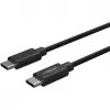 ANSMANN USB-C na USB-C dátový a nabíjací kábel, 1,2 m, 60W Power Delivery, čierna