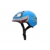 Hornit Shark detská cyklistická prilba s LED svetlom, modrá/sivá, 48-53 cm