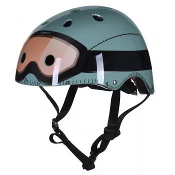 Hornit Military detská cyklistická prilba 53-58 cm so zadným LED svetlom