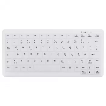 CONTOUR DESIGN Active Key MedicalKey AK-C4110 bezdrôtová klávesnica, QWERTZ DE, biela, IP68 dezinfikovateľná, nabíjateľná