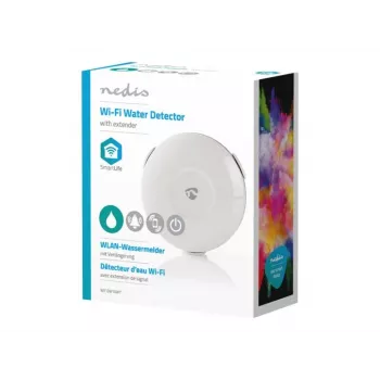 NEDIS SmartLife Wi-Fi detektor vody WIFIDW10WT biely