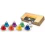 Stagg TB SET - 8-tónové diatonické stolové zvony s mechanizmom stlačenia, farebne kódované, C5-C6