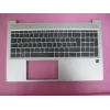 HP ProBook 450/455 G6/G7 kryt hornej časti s francúzskou klávesnicou AZERTY, bez čítačky Smart Card, Natural Silver