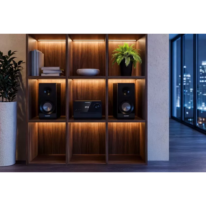Blaupunkt MS49DAB micro-Hi-Fi systém s DAB+ a Bluetooth, čierny