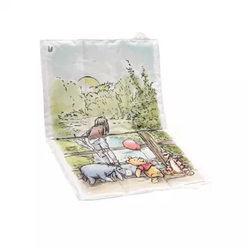 KEEEPER cestovná podložka Antek Winnie the Pooh, skladacia, biela, 70 x 50 x 5 cm