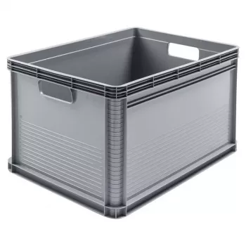 keeeper Robert 64L prepravný box pre ťažké náklady, nosnosť 60 kg, 600x400x320 mm, sivý