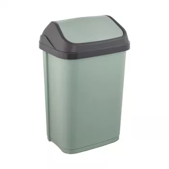 KEEEPER Swantje 25L odpadkový kôš s výklopným vekom, zelená