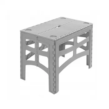 keeeper skladací outdoorový stôl Timo L, Nordic Grey, 70 x 45 x 55 cm, nosnosť 80 kg