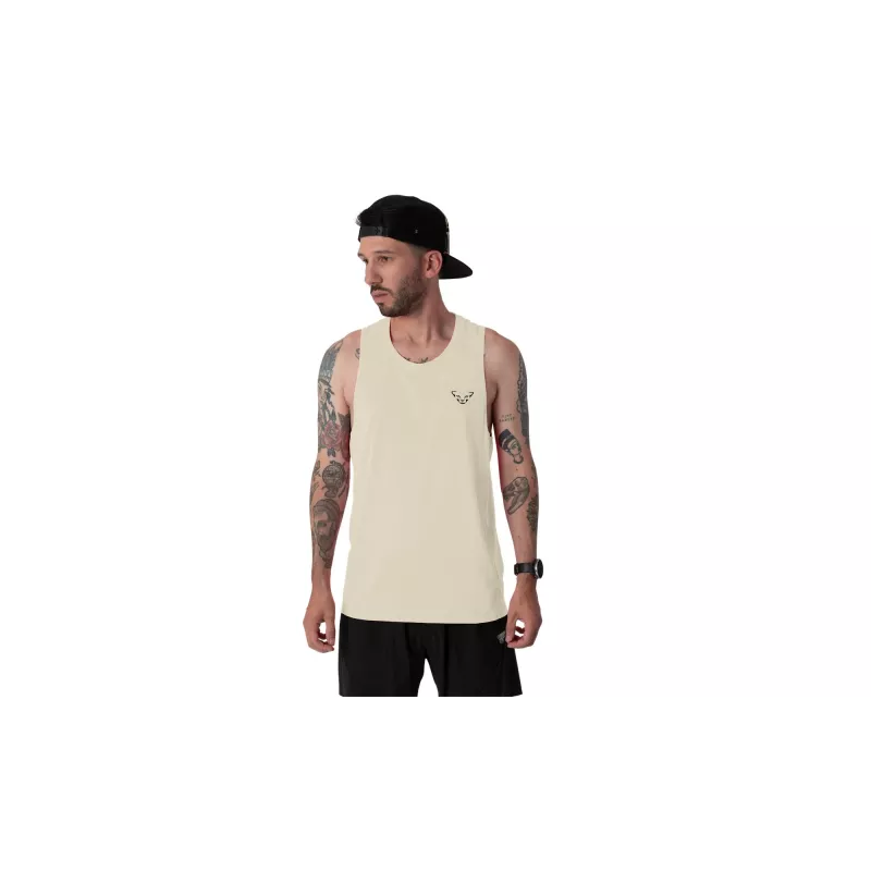 Dynafit Trail Tank pánske bežecké tričko Overcast XL recyklovaný polyester bez rukávov
