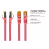 Kabelmeister RJ45 patch kábel Cat.7 S/FTP, TPE plášť, bez halogénov, purpurový, 0,25m