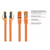 KABELMEISTER Cat.7 S/FTP patch kábel, RJ45, TPE, bez halogénov, oranžový, 1,5m