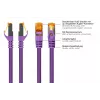 KABELMEISTER Cat.7 S/FTP RJ45 patch kábel, TPE plášť, bez halogénov, fialový, 7,5m