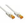 KABELMEISTER RJ45 patch kábel Cat.7 S/FTP, TPE, bezhalogénový, biely, 10m