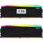 V-Color Manta XFinity+ aRGB 32GB (2 x 16GB) DDR5-6400 CL32 kit stolovej pamäte, Intel XMP 3.0 / AMD EXPO, čierna