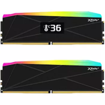V-Color Manta XFinity+ aRGB 32GB (2 x 16GB) DDR5-6400 CL32 kit stolovej pamäte, Intel XMP 3.0 / AMD EXPO, čierna
