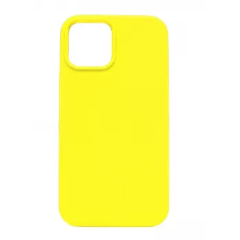 Evelatus Apple iPhone 12 mini Premium Soft Touch silikónové puzdro citrónovo žltá