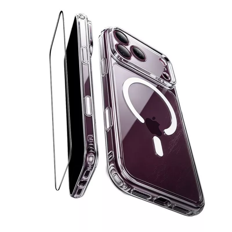 ESR Classic Hybrid MagSafe & Tempered Glass puzdro pre iPhone 17 Pro / 18 Pro transparentné