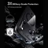 ESR Classic Hybrid MagSafe & Panzerglas puzdro pre iPhone 17 Pro Max / 18 Pro Max – transparentné s čiernym rámom