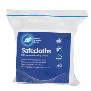 AF Safecloths 34cm x 32cm 50 kusov nešmýkajúcich čistiacich utierok na obrazovky a optiku
