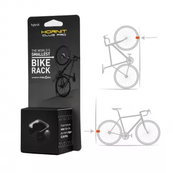 HORNIT CLUG PRO Hybrid držiak na bicykel na stenu čierny Medium 7762HCP