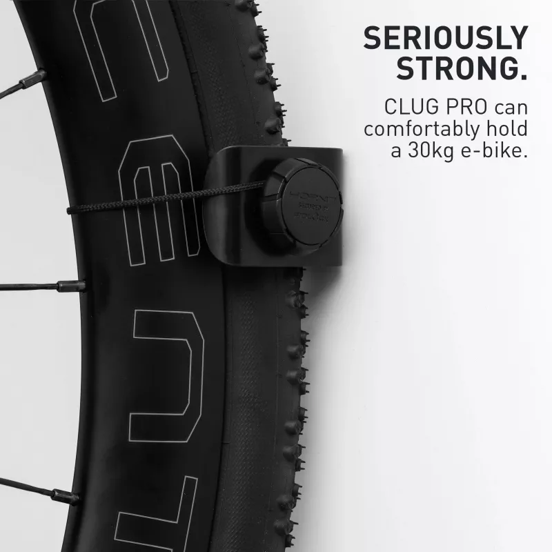 HORNIT CLUG PRO Hybrid držiak na bicykel na stenu čierny Medium 7762HCP