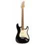 Stagg SES-55 BLK elektrická gitara - masívne telo z jelše, javorový krk, SSS snímače, čierna