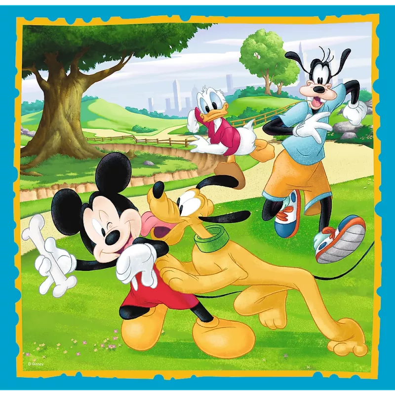 Trefl 3-in-1 Mickey Mouse and Friends puzzle set - 20, 36, 50 dielikov