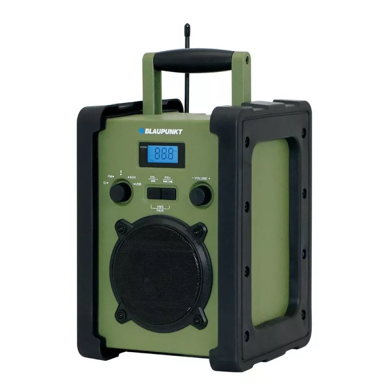 Blaupunkt PP35BT Survival prenosné rádio s Bluetooth, solárnym panelom, ručnou kľukou, powerbankou, baterkou