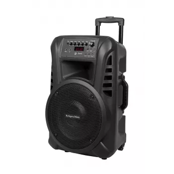 KRUGER & MATZ KM1712 40W aktívny reproduktor s 2 UHF bezdrôtovými mikrofónmi, Bluetooth, USB, SD, FM rádio