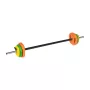 REBEL ACTIVE 20 kg sada liatinových jednoručiek s 140 cm tyčou