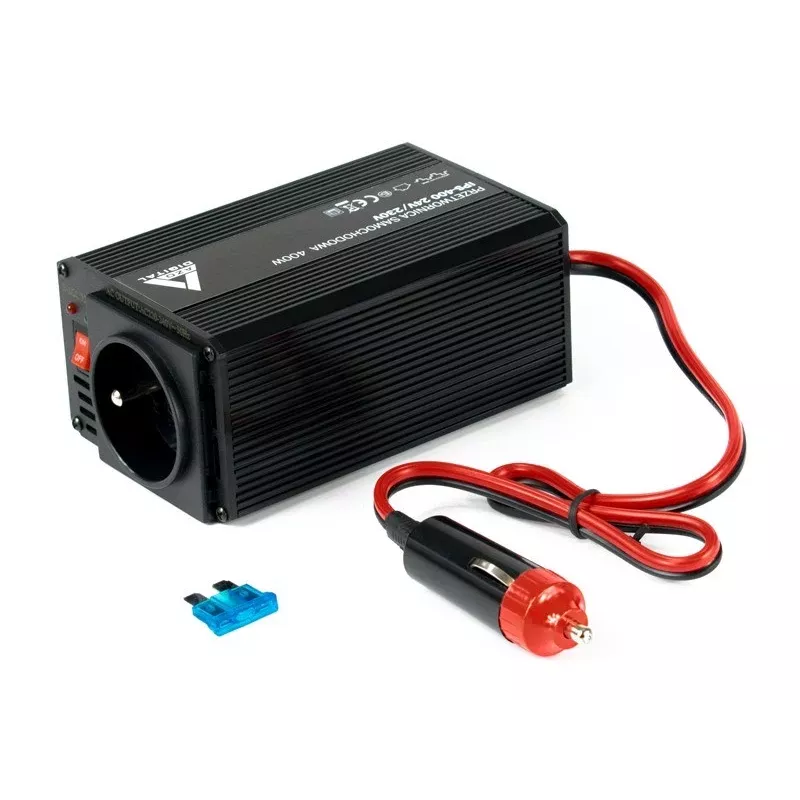 AZO Digital IPS-400 24V DC na 230V AC modifikovaný sínusový menič 400W