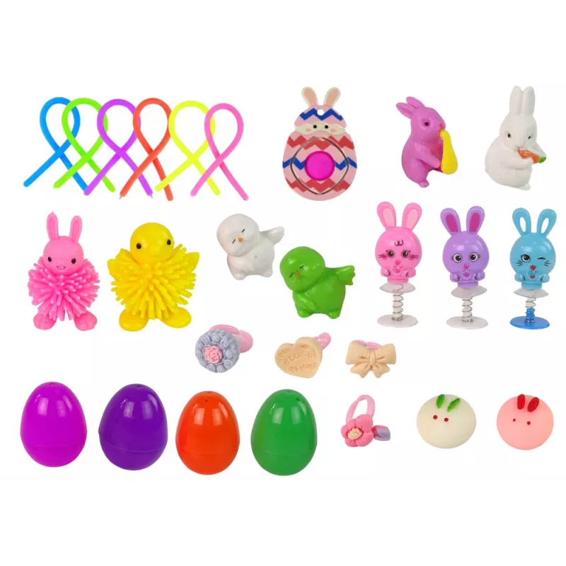 LEAN TOYS veľkonočné fidget hračky anti-stresová sada hračiek 24 prvkov