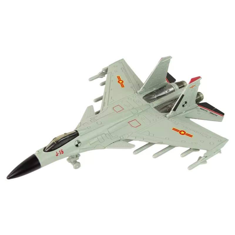 LEAN TOYS 15410 sivé bojové lietadlo s trecím pohonom 1:72