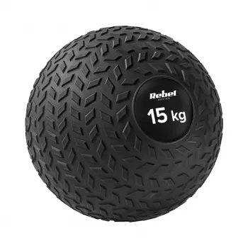 Rebel Active slam ball 15 kg 23 cm čierna - medicinbal pre silu a rehabilitáciu