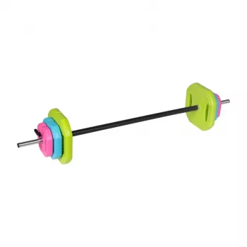 REBEL RBA-2336 20 kg sada na dlhú tyč s bitúmenovými kotúčmi, 140 cm tyč, skrutkovacie uzávery, čierna
