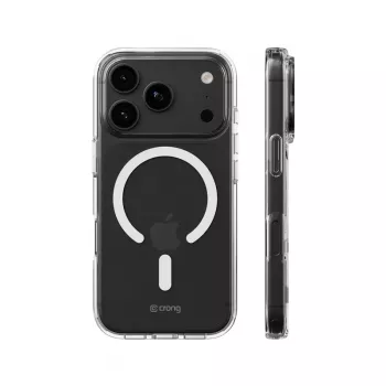 Crong Clear MAG puzdro - MagSafe puzdro pre iPhone 18 Pro / 17 Pro (transparentné)