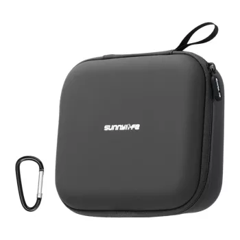 Sunnylife NE2-B122-D kožené puzdro so sieťovanou kapsou pre DJI Neo 2, čierne