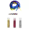 LEAN TOYS DIY sada na výrobu trblietavých náramkov, 10 náramkov, od 6 rokov